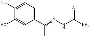 Hydrazinecarbothioamide, 2-[1-(3,4-dihydroxyphenyl)ethylidene]- (9CI) 化学構造式