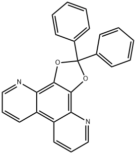 2,2-ジフェニル-1,3-ジオキソロ[4,5-f][4,7]フェナントロリン 化学構造式