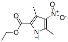 1H-Pyrrole-2-carboxylic acid, 3,5-dimethyl-4-nitro-, ethyl ester Structure