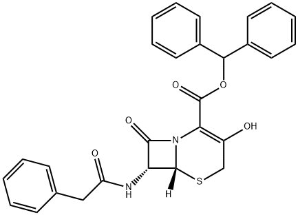 (6R,7R)-3-Hydroxy-8-oxo-7-[(phenylacetyl)amino]-5-thia-1-azabicyclo[4.2.0]oct-2-ene-2-carboxylic acid diphenyl methyl ester|3-羟基头孢