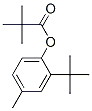 2,2-Dimethylpropanoic acid 2-tert-butyl-4-methylphenyl ester,54644-42-7,结构式