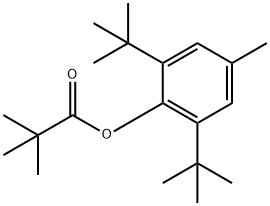 2,2-Dimethylpropanoic acid 2,6-bis(1,1-dimethylethyl)-4-methylphenyl ester Structure