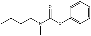 N-ブチル-N-メチルカルバミン酸フェニル 化学構造式