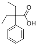 α,α-ジエチルベンゼン酢酸 化学構造式