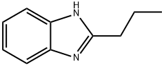 2-プロピル-1H-ベンゾイミダゾール 化学構造式