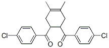 [6-(4-chlorobenzoyl)-3,4-dimethyl-1-cyclohex-3-enyl]-(4-chlorophenyl)m ethanone Struktur