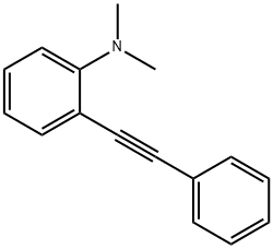 2-(フェニルエチニル)-N,N-ジメチルアニリン 化学構造式