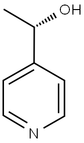 (S)-1-(4-ピリジニル)エタノール 化学構造式