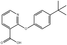 2-[4-(tert-butyl)phenoxy]nicotinic acid Structure