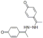 4-[1-[2-[1-(4-oxo-1-cyclohexa-2,5-dienylidene)ethyl]hydrazinyl]ethylid ene]cyclohexa-2,5-dien-1-one 化学構造式