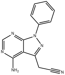 2-(5-amino-9-phenyl-2,4,8,9-tetrazabicyclo[4.3.0]nona-1,3,5,7-tetraen- 7-yl)acetonitrile,5466-71-7,结构式