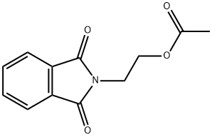 2-[2-(アセチルオキシ)エチル]-1H-イソインドール-1,3(2H)-ジオン 化学構造式