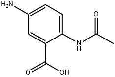 2-(acetylamino)-5-aminobenzoic acid Struktur