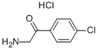 2-AMINO-4'-CHLOROACETOPHENONE HYDROCHLORIDE 化学構造式