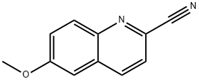 2-氰基-6-甲氧基喹啉, 5467-79-8, 结构式