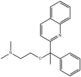 N,N-dimethyl-2-(1-phenyl-1-quinolin-2-yl-ethoxy)ethanamine Structure