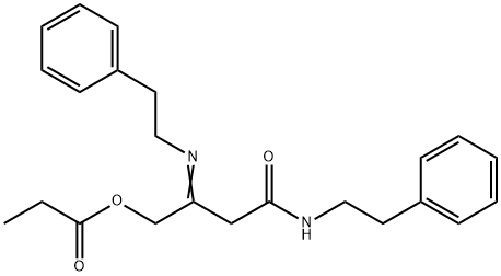 [3-(phenethylcarbamoyl)-2-phenethylimino-propyl] propanoate|