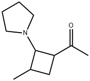 1-[3-Methyl-2-(1-pyrrolidinyl)cyclobutyl]ethanone 结构式