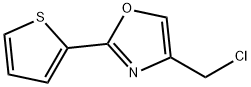 4-(CHLOROMETHYL)-2-THIEN-2-YL-1,3-OXAZOLE 化学構造式