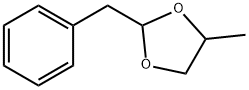 2-ベンジル-4-メチル-1,3-ジオキソラン 化学構造式