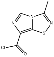 Imidazo[1,5-d]-1,2,4-thiadiazole-7-carbonyl chloride, 3-methyl- (9CI),54681-69-5,结构式