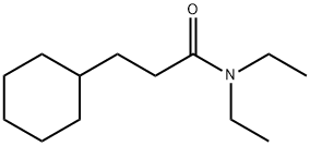 N,N-diethylcyclohexanepropanamide Struktur