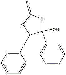 4,5-Diphenyl-4-hydroxy-1,3-oxathiolane-2-thione|