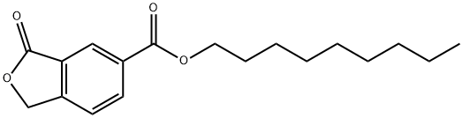 1,3-ジヒドロ-3-オキソ-5-イソベンゾフランカルボン酸ノニル 化学構造式