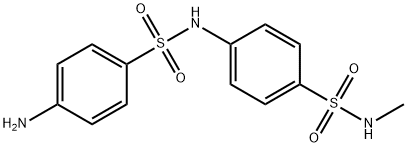 4-アミノ-N-[4-[(メチルアミノ)スルホニル]フェニル]ベンゼンスルホンアミド 化学構造式