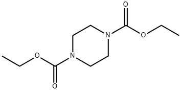 ジエチル=1,4-ピペラジンジカルボキシラート 化学構造式