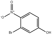 3-ブロモ-4-ニトロフェノール 化学構造式