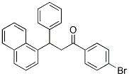 1-Propanone, 1-(4-bromophenyl)-3-(1-naphthalenyl)-3-phenyl-,5472-05-9,结构式
