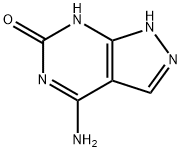 4-AMINO-6-HYDROXYPYRAZOLO[3,4-D]PYRIMIDINE Structure