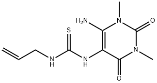 3-(4-amino-1,3-dimethyl-2,6-dioxo-pyrimidin-5-yl)-1-prop-2-enyl-thiour ea|