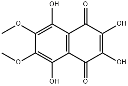 6,7-Dimethoxy-2,3,5,8-tetrahydroxynaphthalene-1,4-dione,54725-02-9,结构式