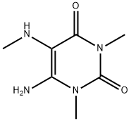 6-Amino-1,3-dimethyl-5-(methylamino)-2,4(1H,3H)-pyrimidinedione Structure