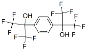 1,4-ビス(2-ヒドロキシヘキサフルオロイソプロピル)ベンゼン 化学構造式