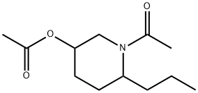 Acetic acid 1-acetyl-6-propylpiperidin-3-yl ester Struktur