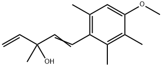 (E)-1-(4-METHOXY-2,3,6-TRIMETHYL-PHENYL)-3-METHYL-PENTA-1,4-DIEN-3-OL Structure