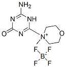 4-(6-amino-1,4-dihydro-4-oxo-1,3,5-triazin-2-yl)-4-methylmorpholinium tetrafluoroborate Structure