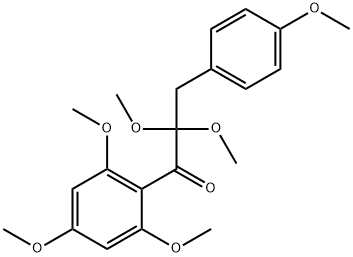 2,2-Dimethoxy-3-(4-methoxyphenyl)-1-(2,4,6-trimethoxyphenyl)-1-propanone,54764-72-6,结构式