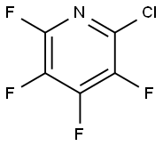 2-クロロ-3,4,5,6-テトラフルオロピリジン 化学構造式