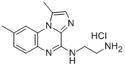 N-(1,8-二甲基咪唑并[1,2-A]喹喔啉-4-基)-1,2-乙二胺盐酸盐, 547757-23-3, 结构式