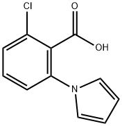 2-Chloro-6-(1H-pyrrol-1-yl)benzoic acid 结构式