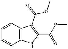 吲哚-2,3-二羧酸二甲酯 结构式