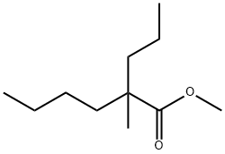 2-Methyl-2-propylhexanoic acid methyl ester,54798-83-3,结构式