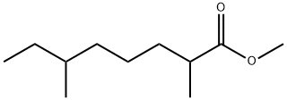2,6-ジメチルオクタン酸メチル 化学構造式
