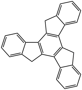 10,15-ジヒドロ-5H-トリベンゾ[a,f,k]トリンデン 化学構造式