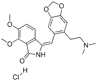 3-(6-(2-dimethylaminoethyl)-1,3-benzodioxol-5-ylmethylene)-6,7-dimethoxyisoindolin-1-one hydrochloride Struktur