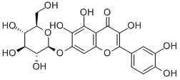 Quercetagetin-7-O-glucoside Struktur